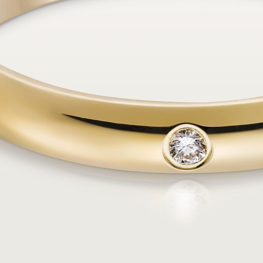1895 wedding band 2.6 mm width 1 diamond