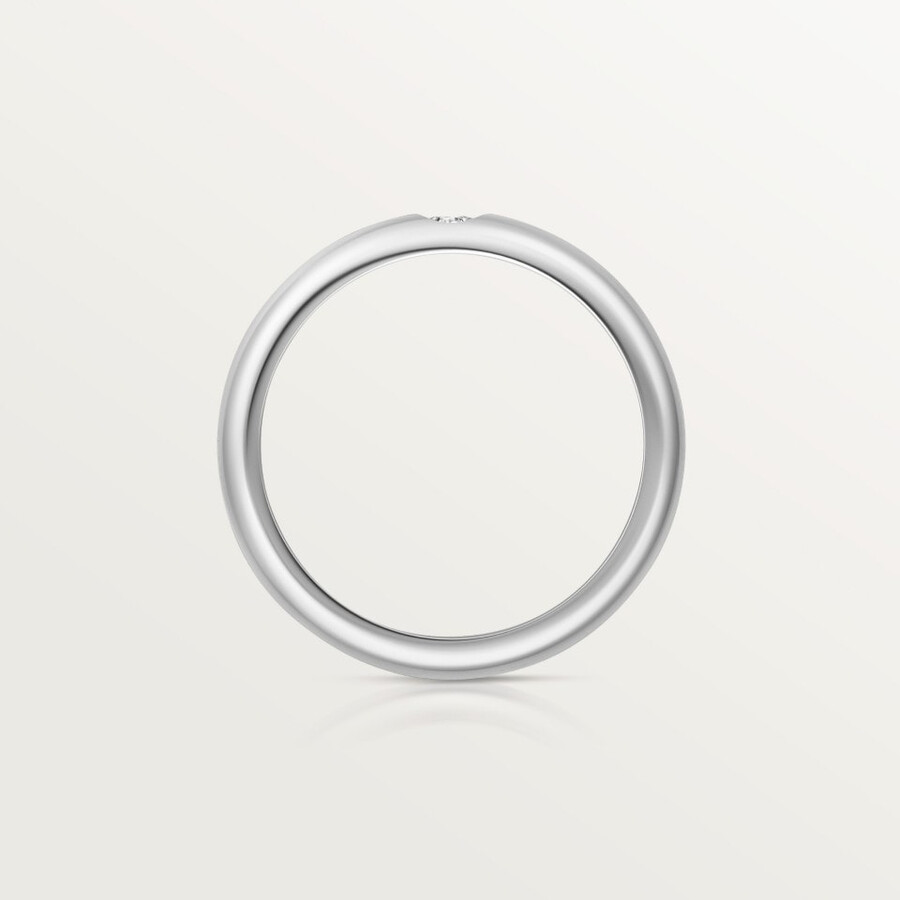 1895 wedding band 3.5 mm width 1 diamond