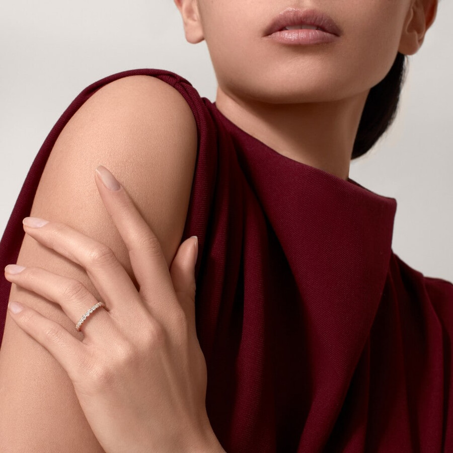 broderie de cartier wedding band diamonds