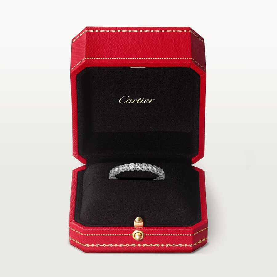 broderie de cartier wedding band diamonds