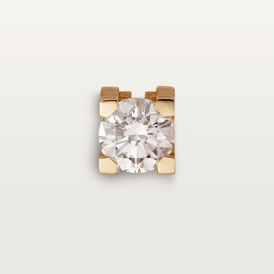 c de cartier stud earrings 2 brilliant-cut diamonds