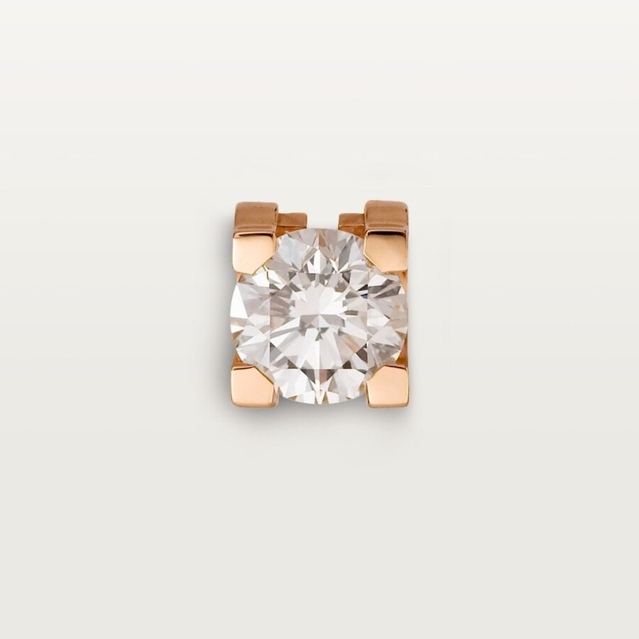 c de cartier stud earrings 2 brilliant-cut diamonds