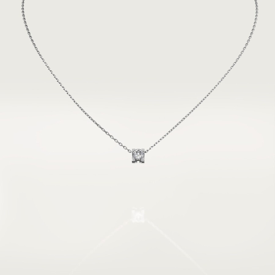 c de cartier pendant brilliant-cut diamond