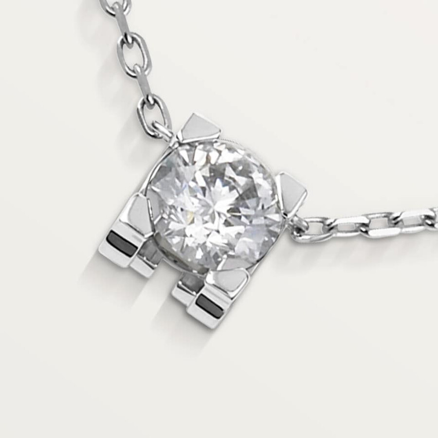 c de cartier pendant brilliant-cut diamond