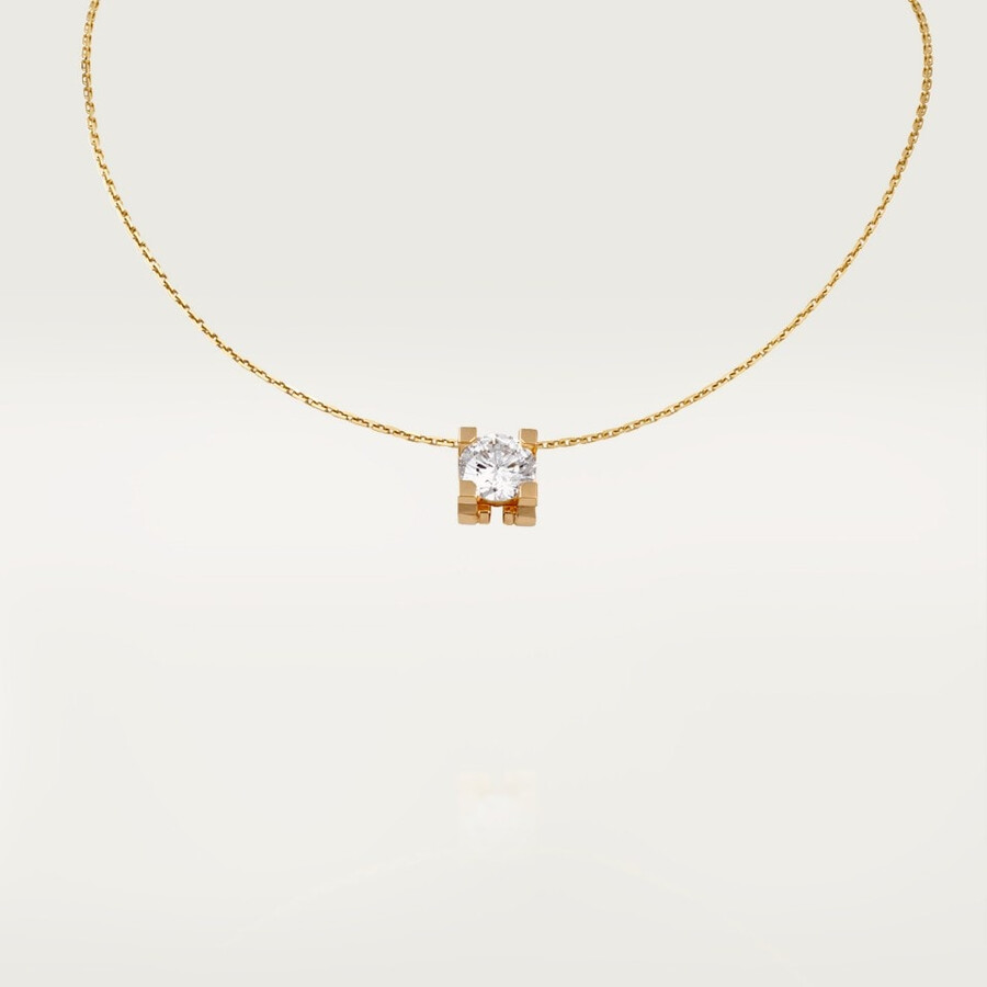 c de cartier pendant brilliant-cut diamond