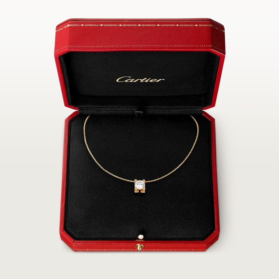 c de cartier pendant brilliant-cut diamond