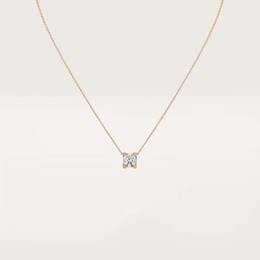 c de cartier pendant brilliant-cut diamond