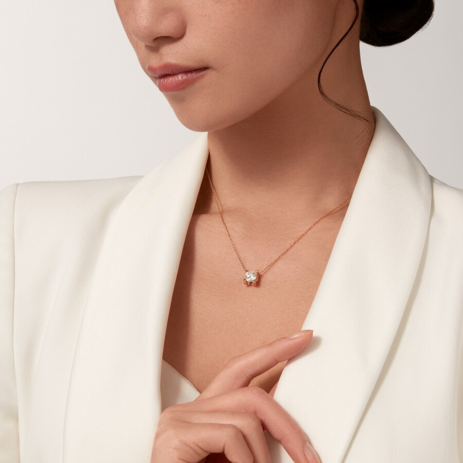 c de cartier pendant brilliant-cut diamond