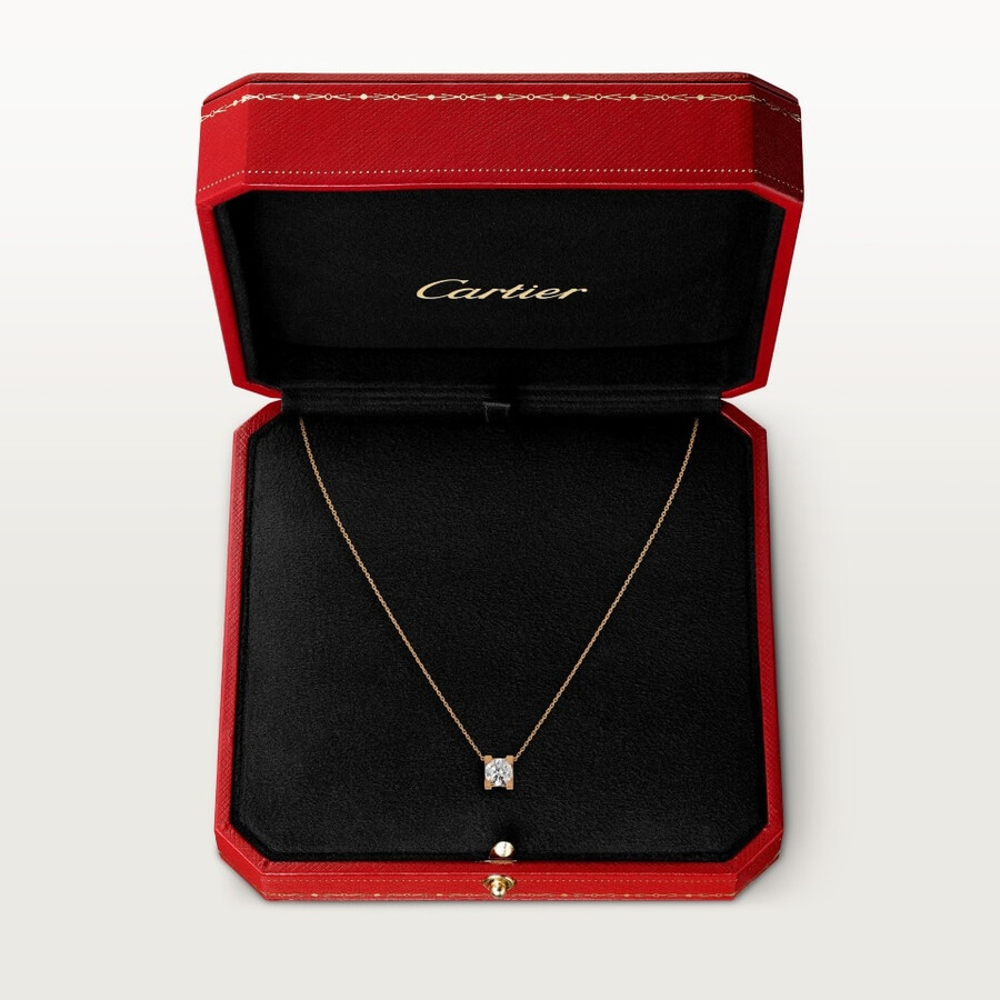 c de cartier pendant brilliant-cut diamond