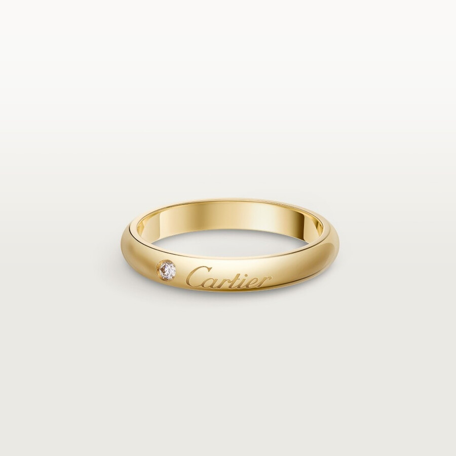 c de cartier wedding band 3 mm width 1 diamond