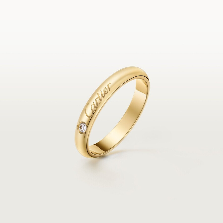 c de cartier wedding band 3 mm width 1 diamond