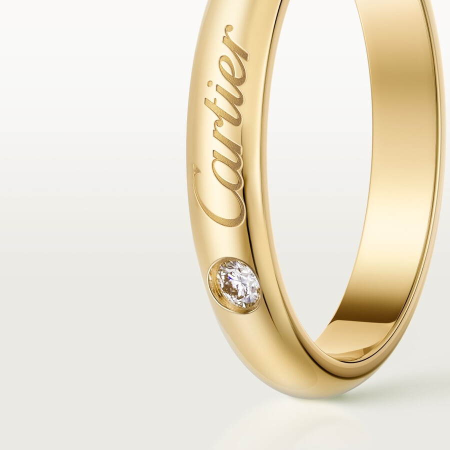c de cartier wedding band 3 mm width 1 diamond
