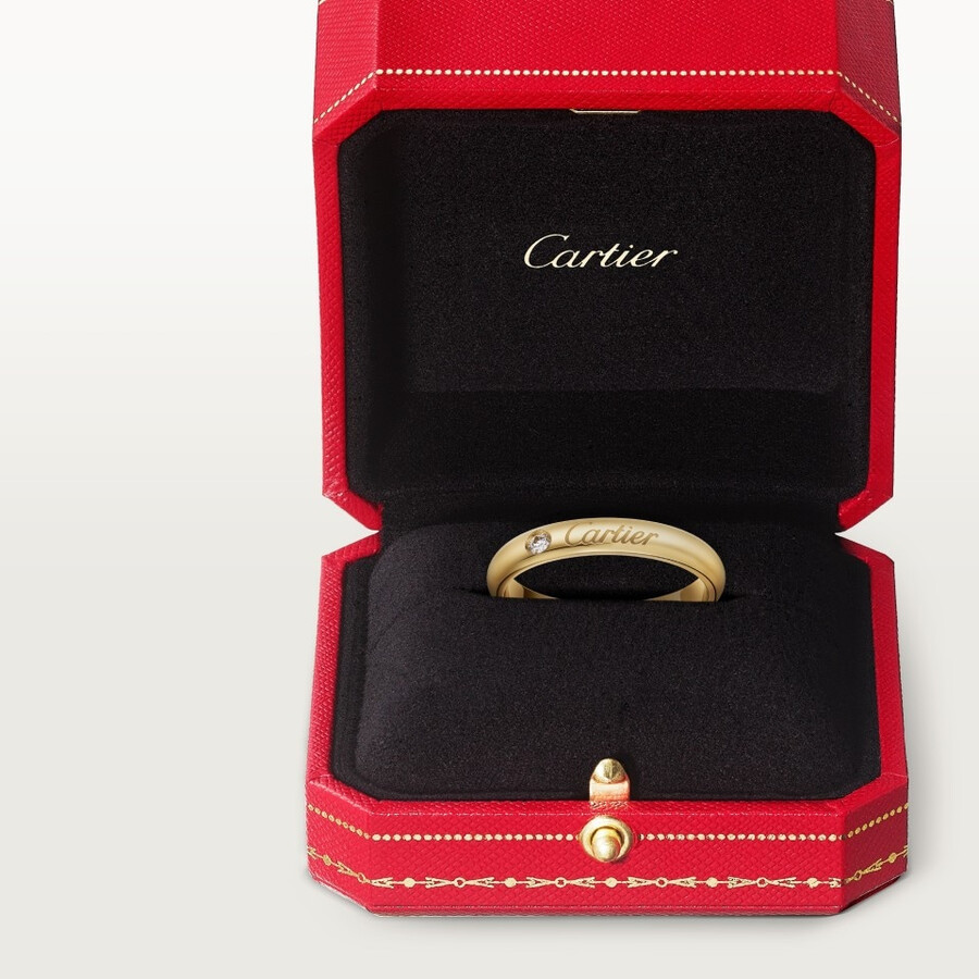 c de cartier wedding band 3 mm width 1 diamond