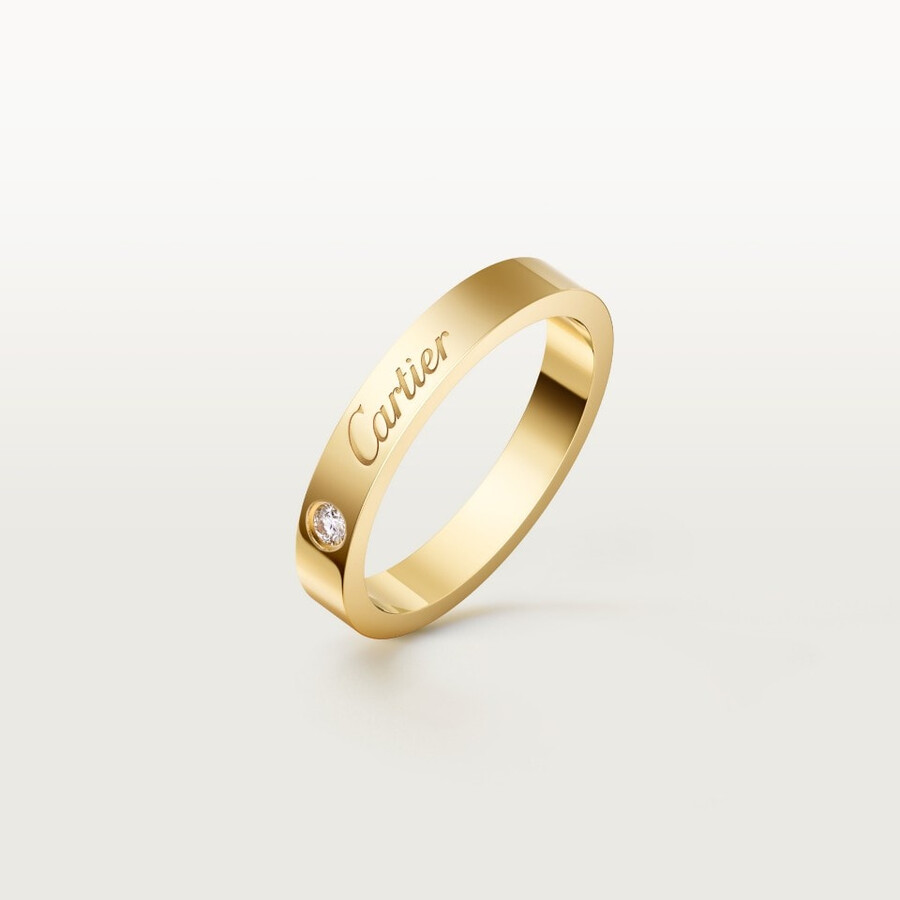 c de cartier wedding band 3 mm width 1 diamond