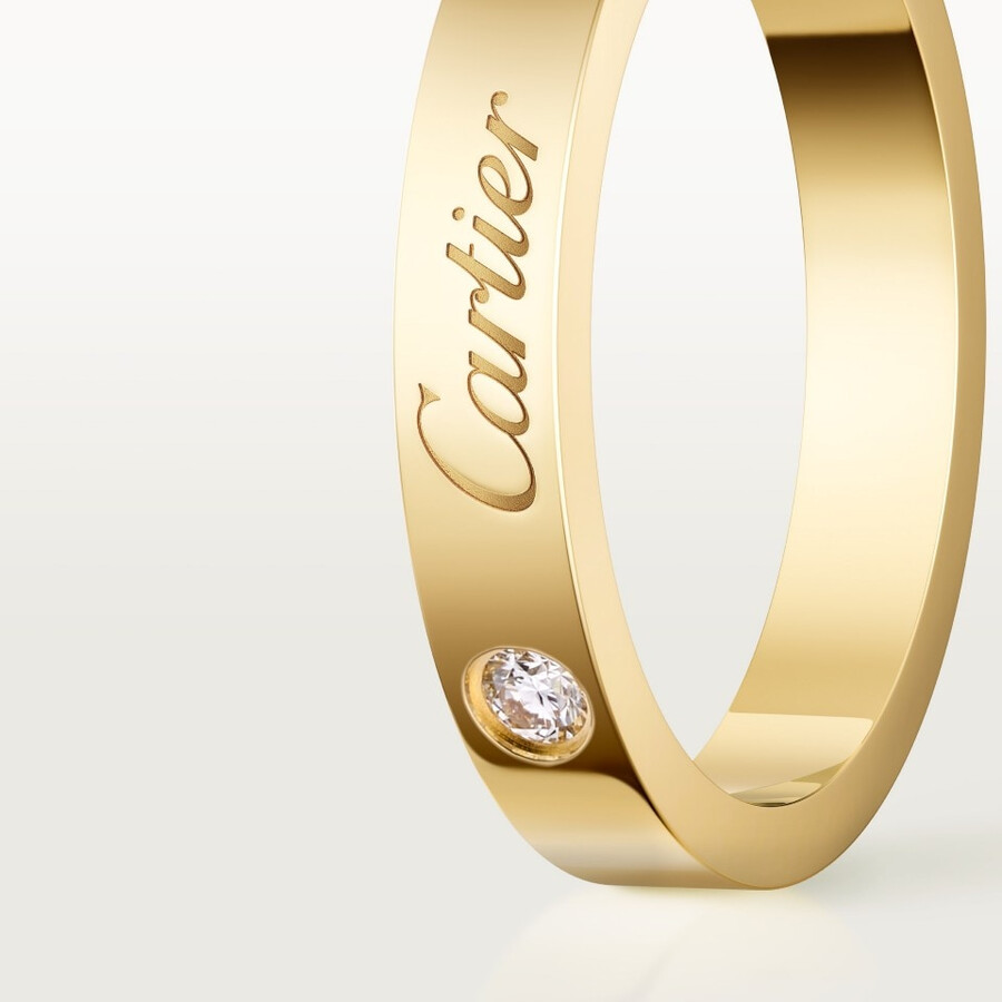 c de cartier wedding band 3 mm width 1 diamond