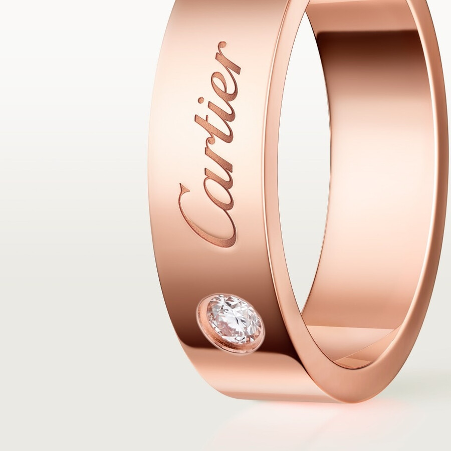 c de cartier wedding ring 5 mm width 1 diamond
