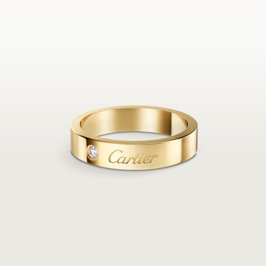 c de cartier wedding ring 4 mm width 1 diamond