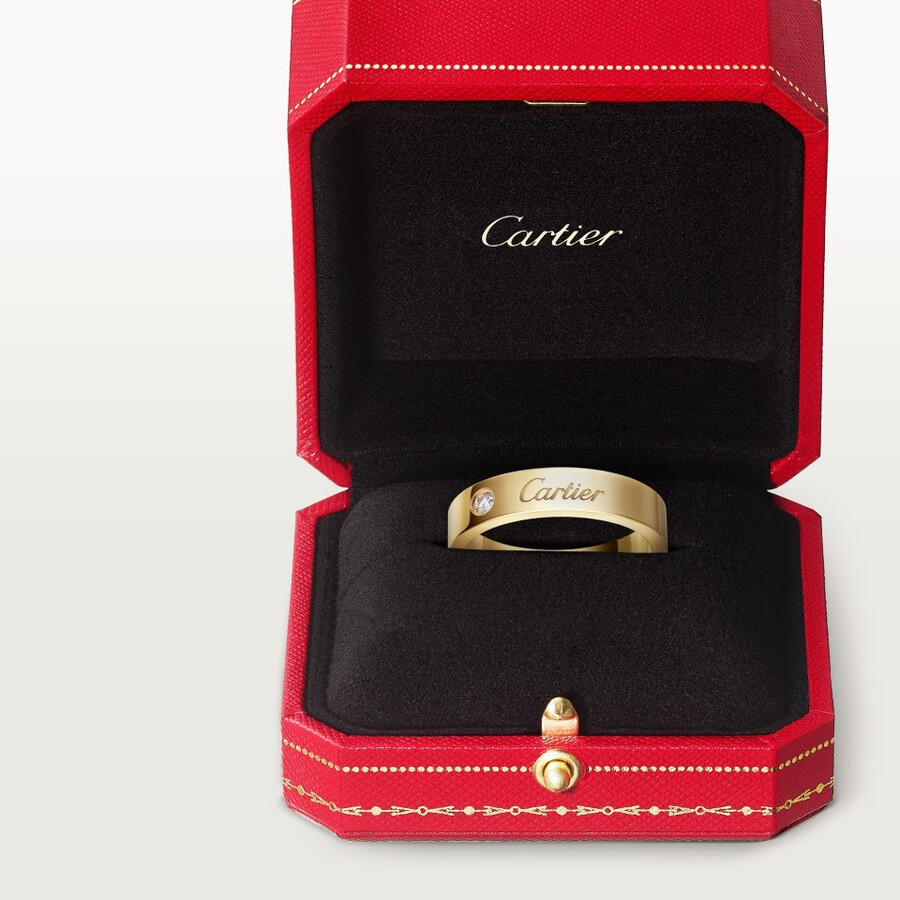 c de cartier wedding ring 4 mm width 1 diamond