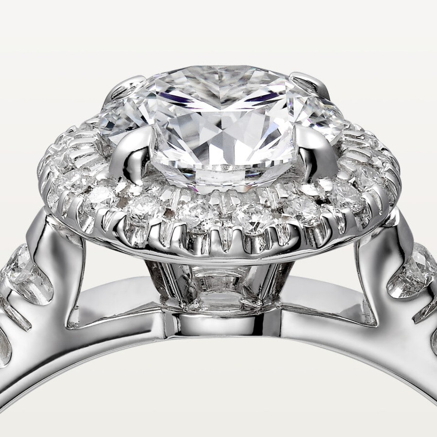 cartier destinée solitaire brilliant-cut diamond paved