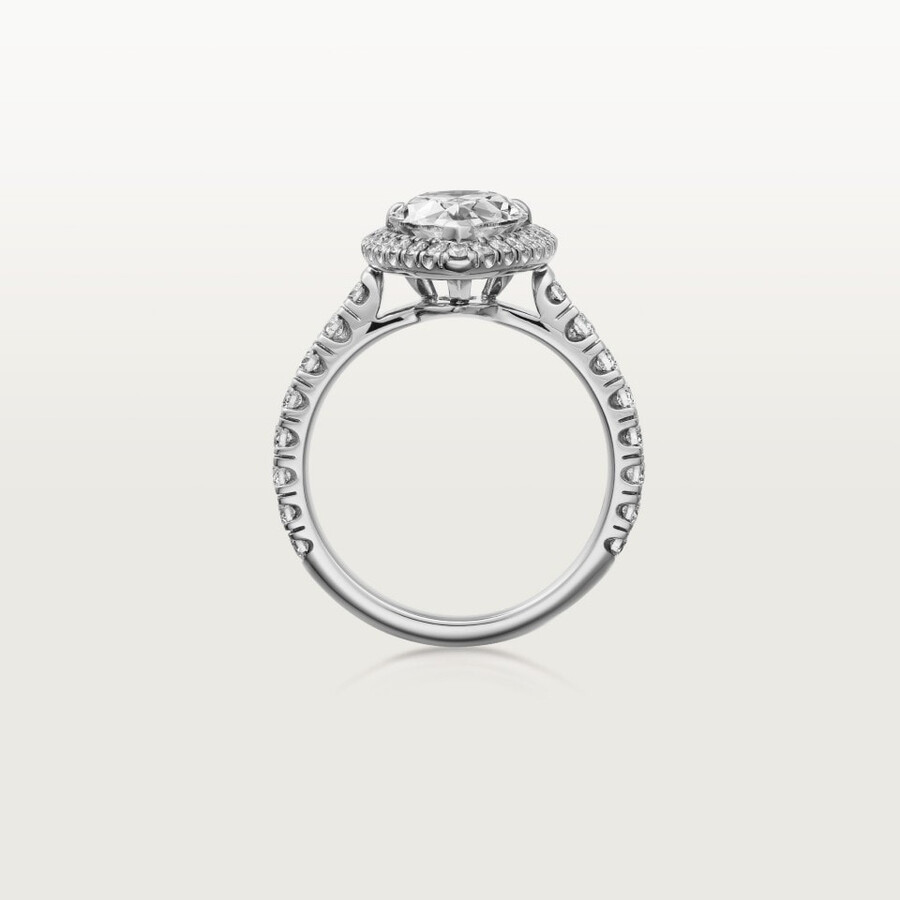 cartier destinée solitaire pear-shaped diamond paved