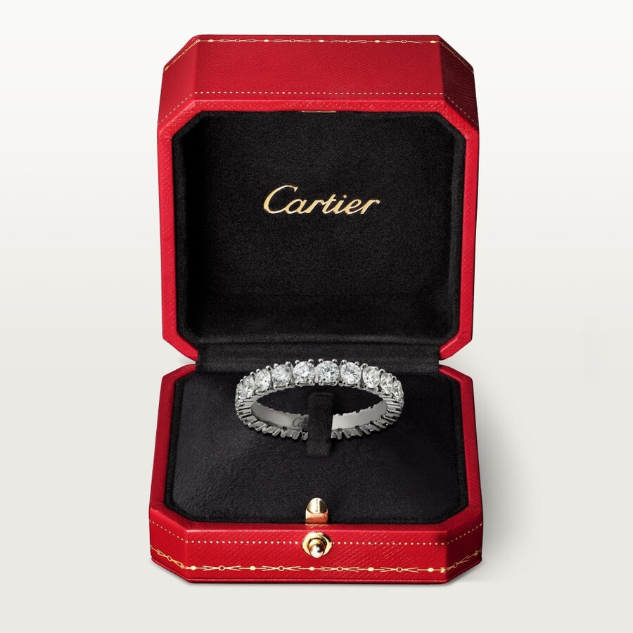 cartier destinée wedding band 3.3 mm width paved
