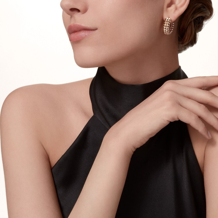 clash de cartier hoop earrings double row