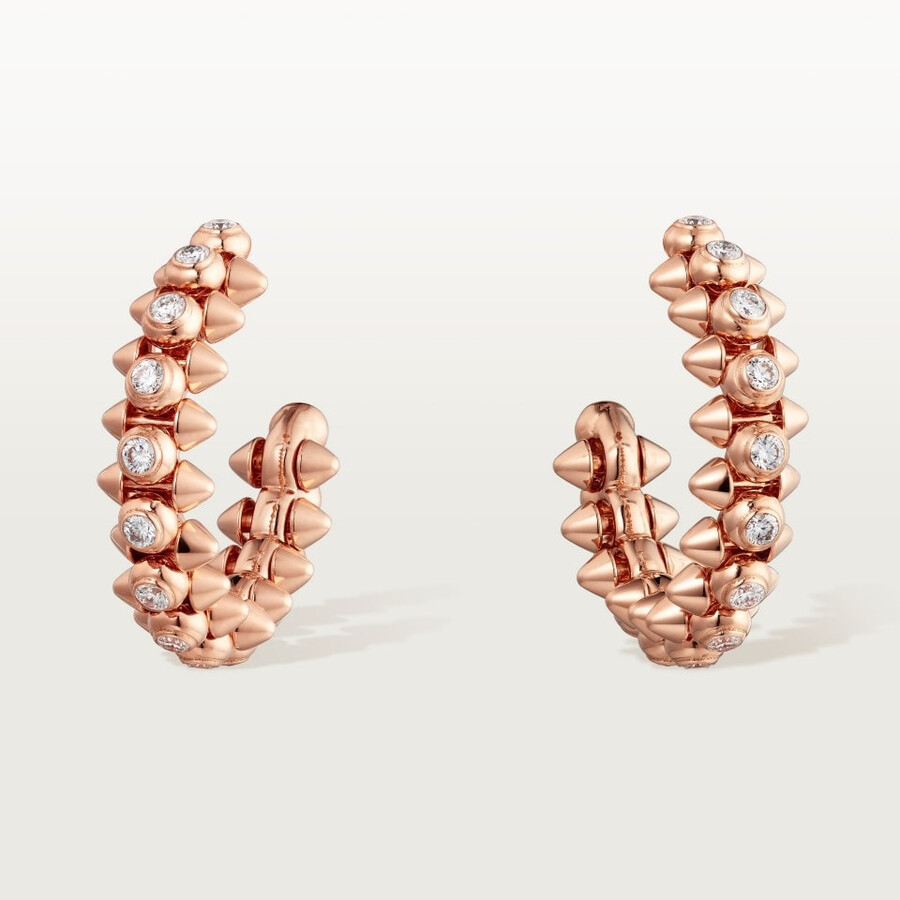 clash de cartier hoop earrings medium model diamonds