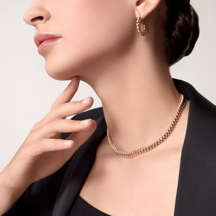 clash de cartier hoop earrings medium model diamonds