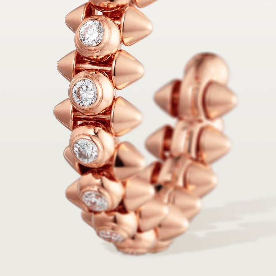 clash de cartier hoop earrings medium model diamonds