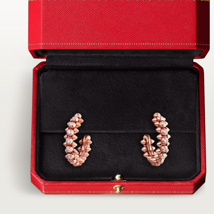 clash de cartier hoop earrings medium model diamonds