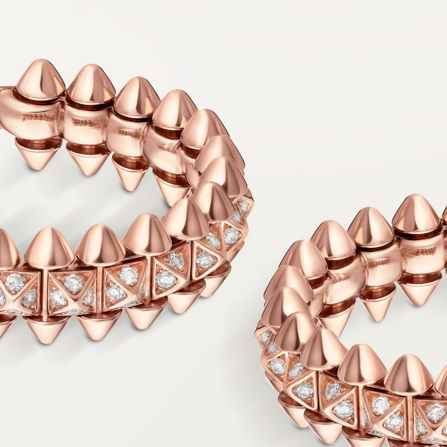 clash de cartier hoop earrings small model paved
