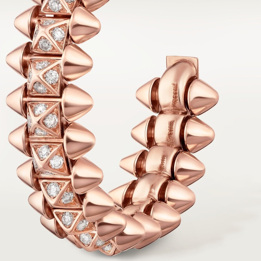 clash de cartier hoop earrings small model paved