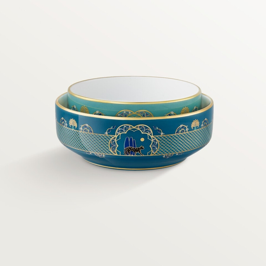 set of two panthère de cartier bowls