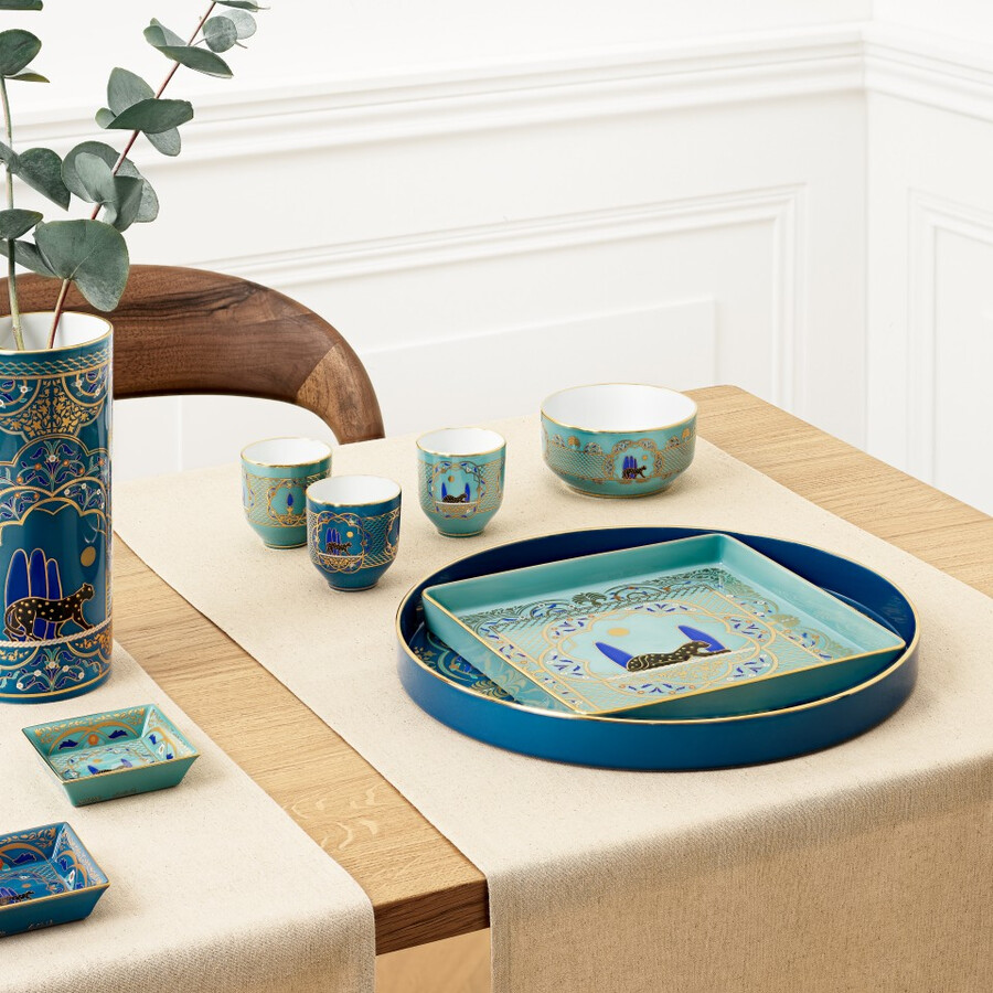 set of two panthère de cartier bowls