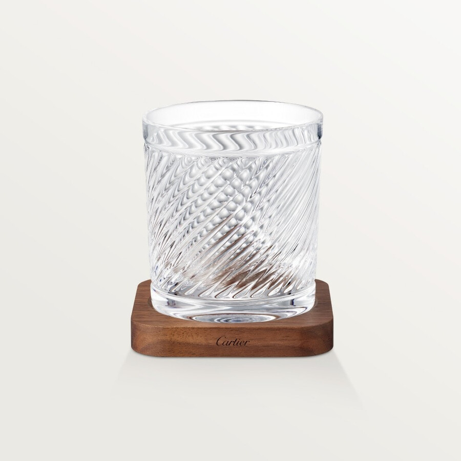 santos de cartier set of 2 glasses and 2 coasters