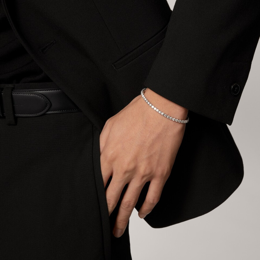 lignes essentielles bracelet brilliant-cut diamonds