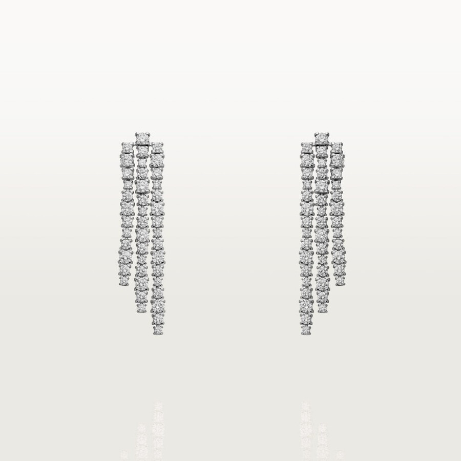 lignes essentielles earrings brilliant-cut diamonds