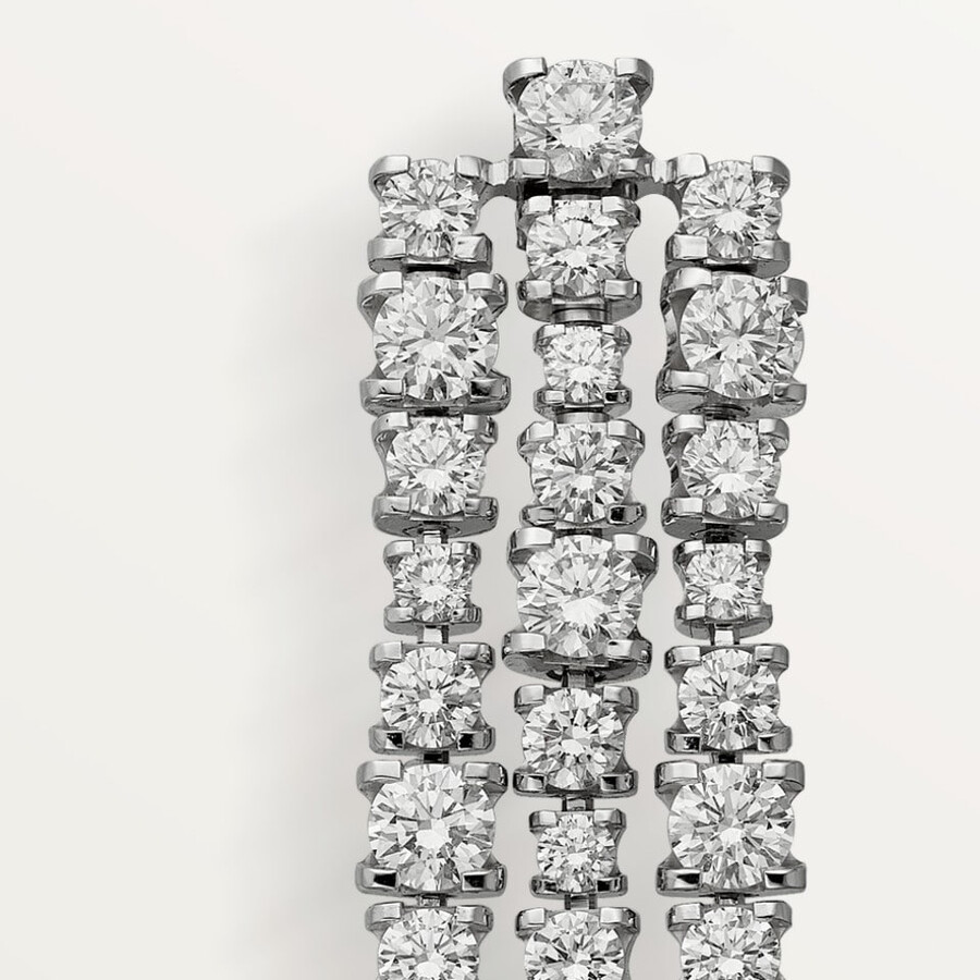 lignes essentielles earrings brilliant-cut diamonds