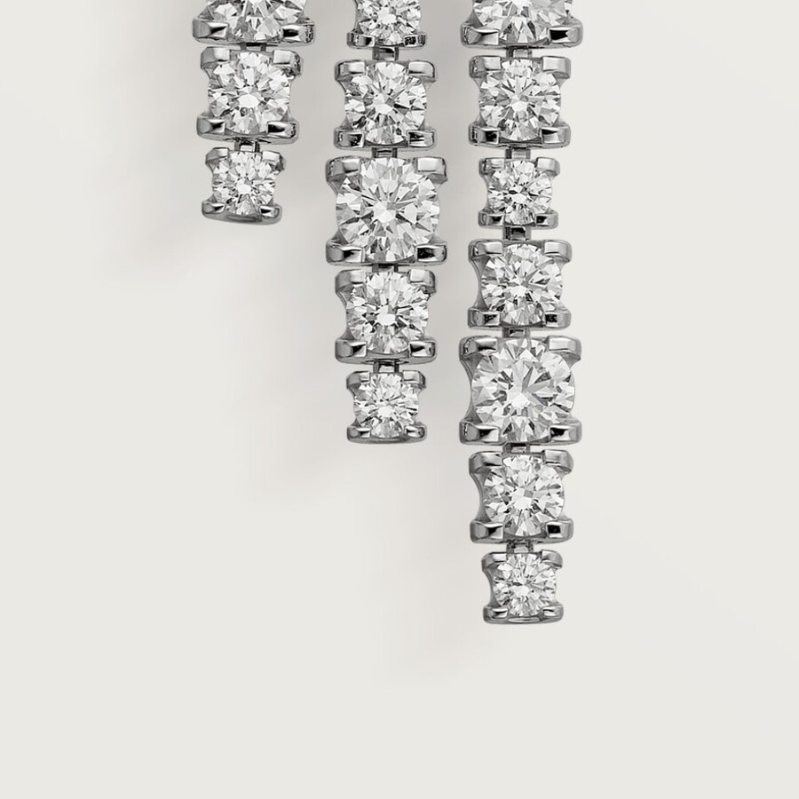lignes essentielles earrings brilliant-cut diamonds