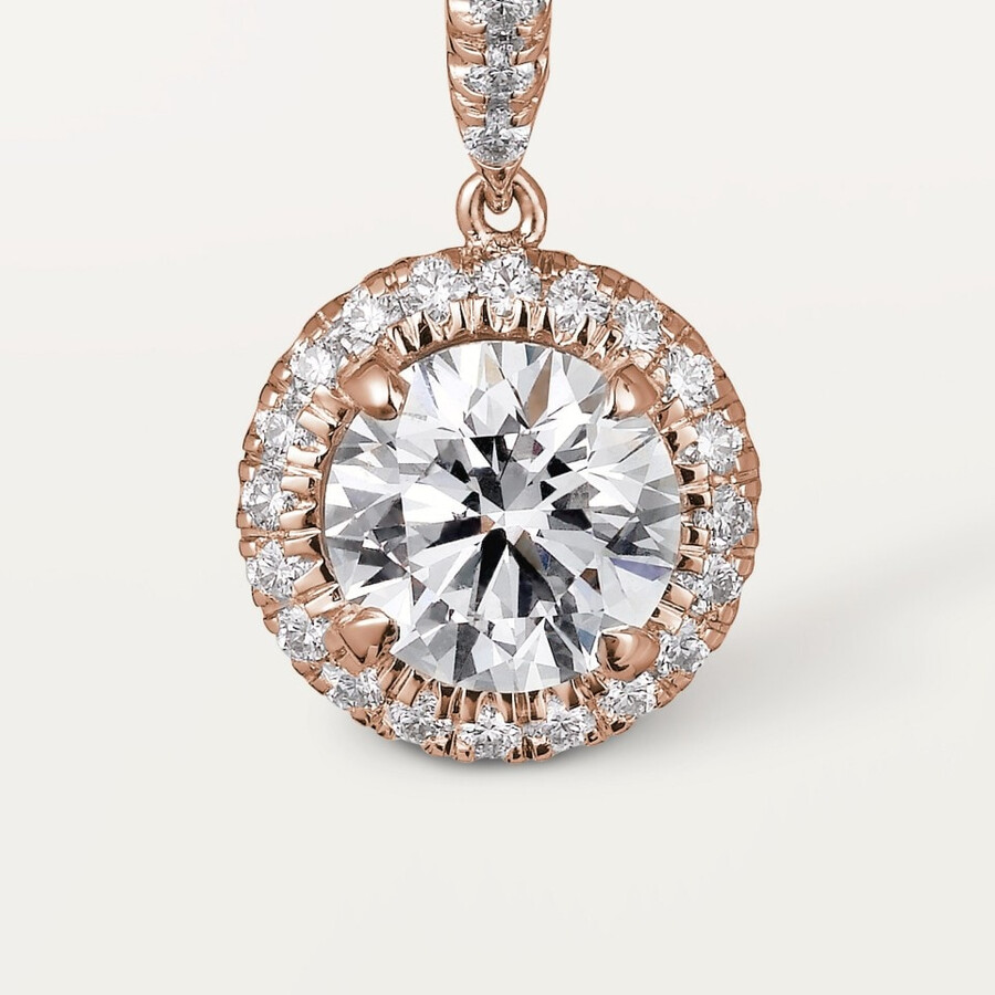 cartier destinée sleeper earrings 2 brilliant-cut diamonds paved