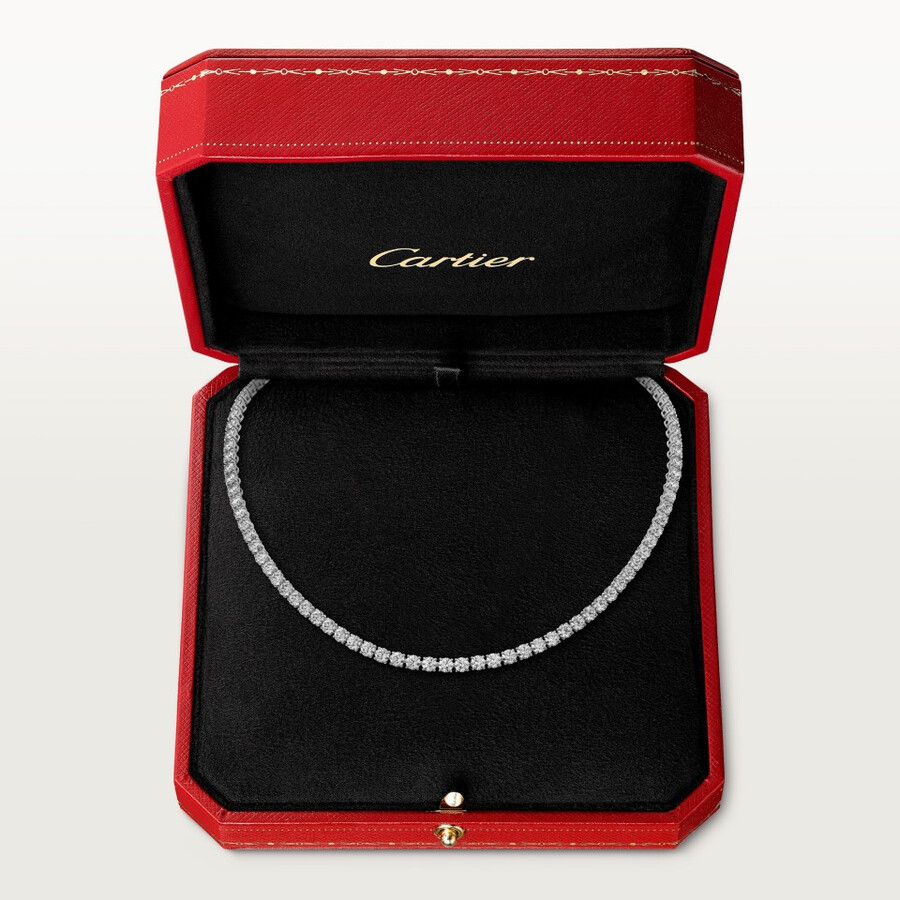 lignes essentielles necklace brilliant-cut diamonds
