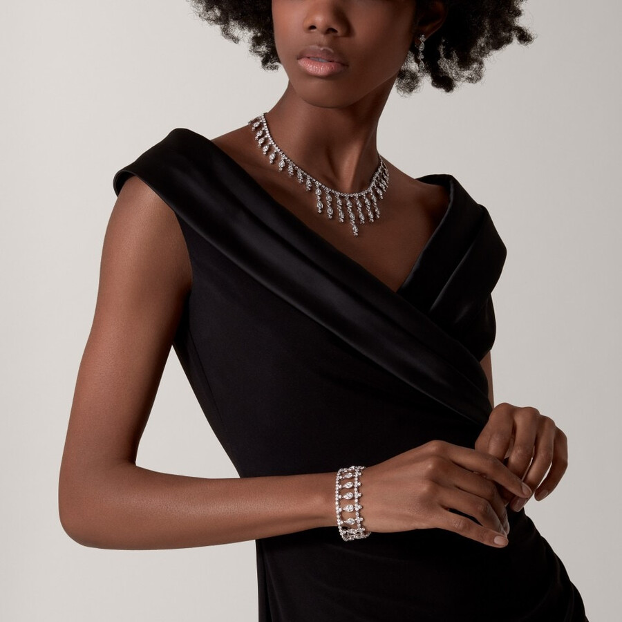 pluie de cartier necklace diamonds