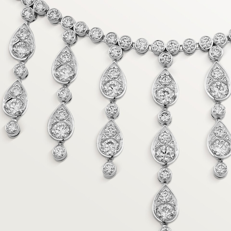 pluie de cartier necklace diamonds