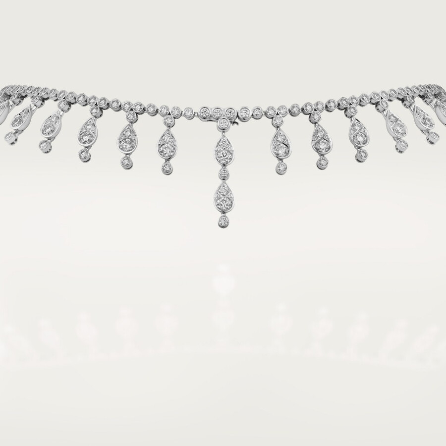 pluie de cartier necklace diamonds