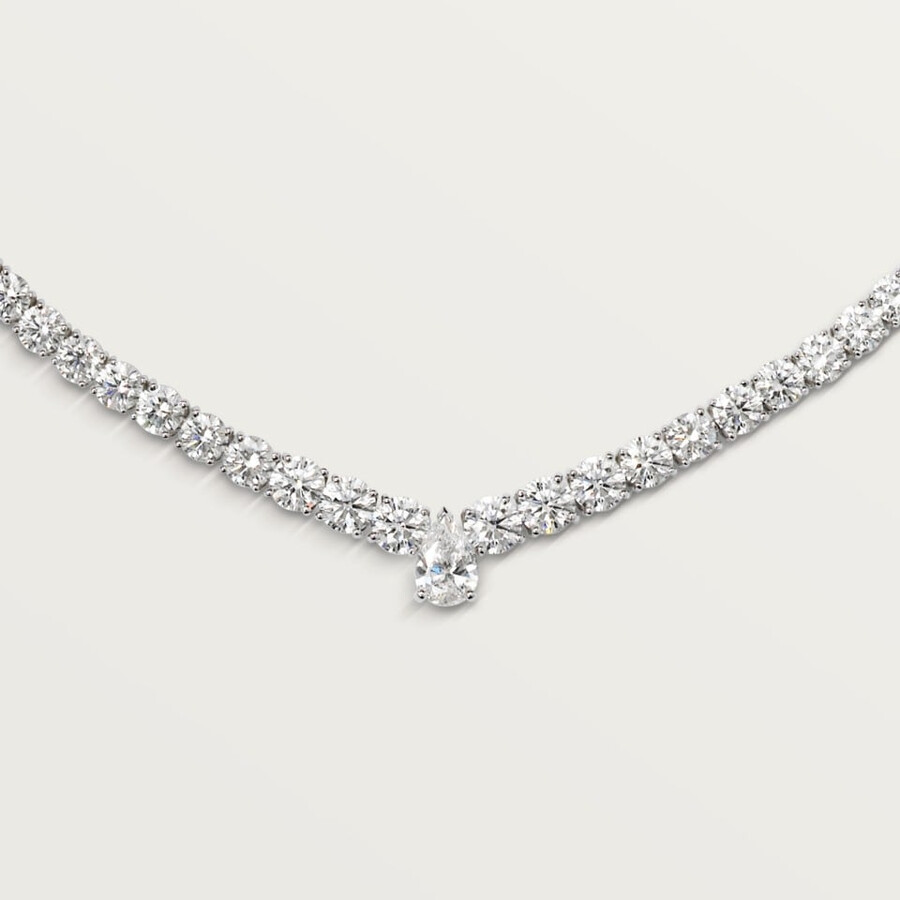 lignes essentielles necklace brilliant-cut diamonds