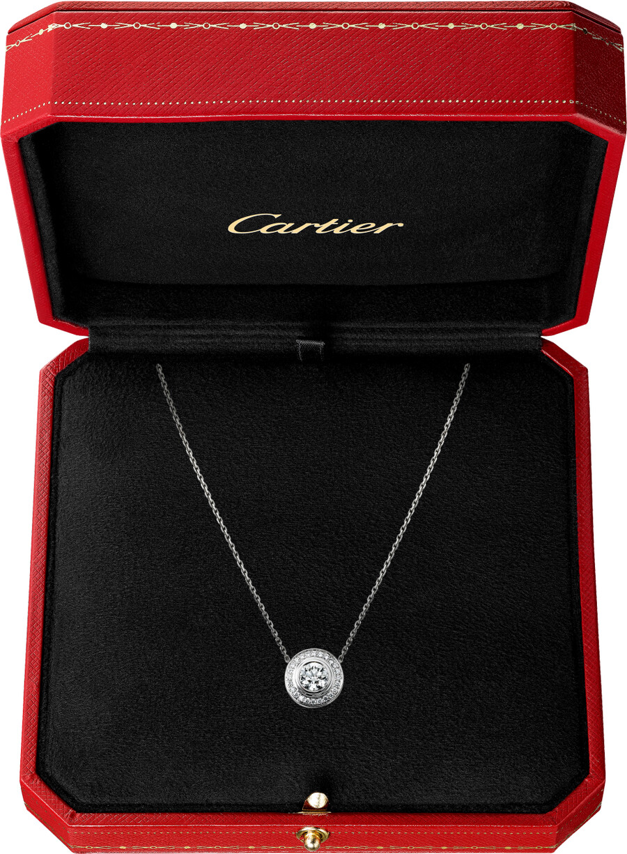 cartier damour pendant diamond paved