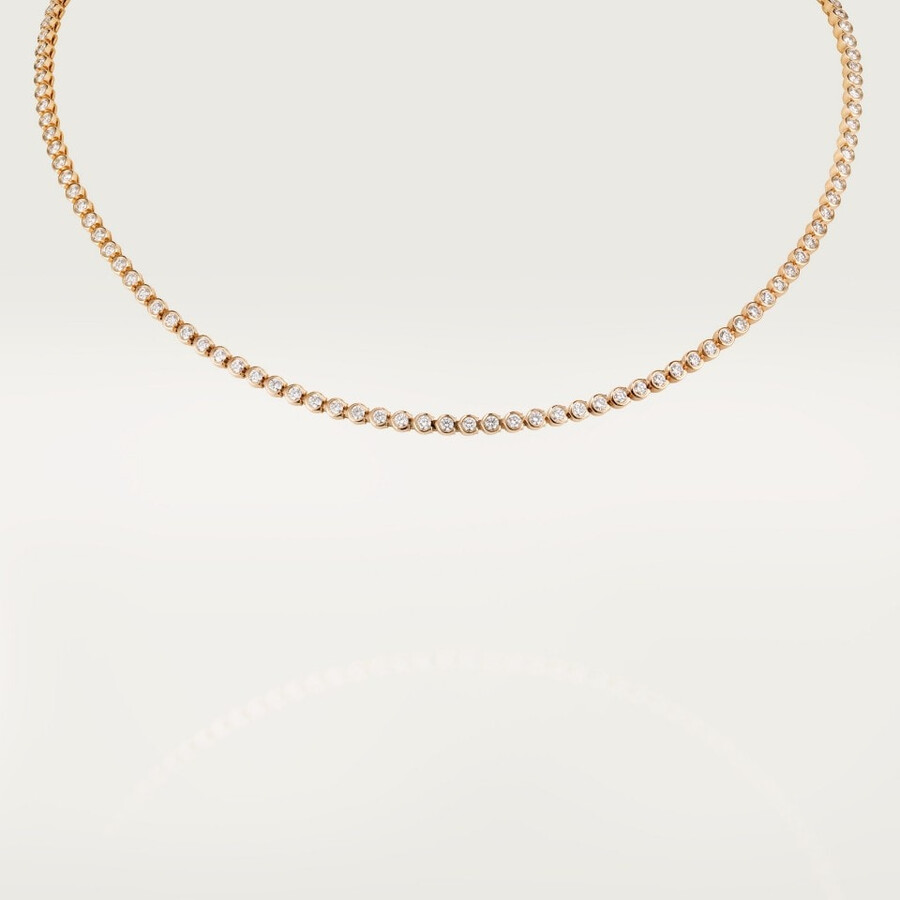c de cartier essential lines necklace brilliant-cut diamonds