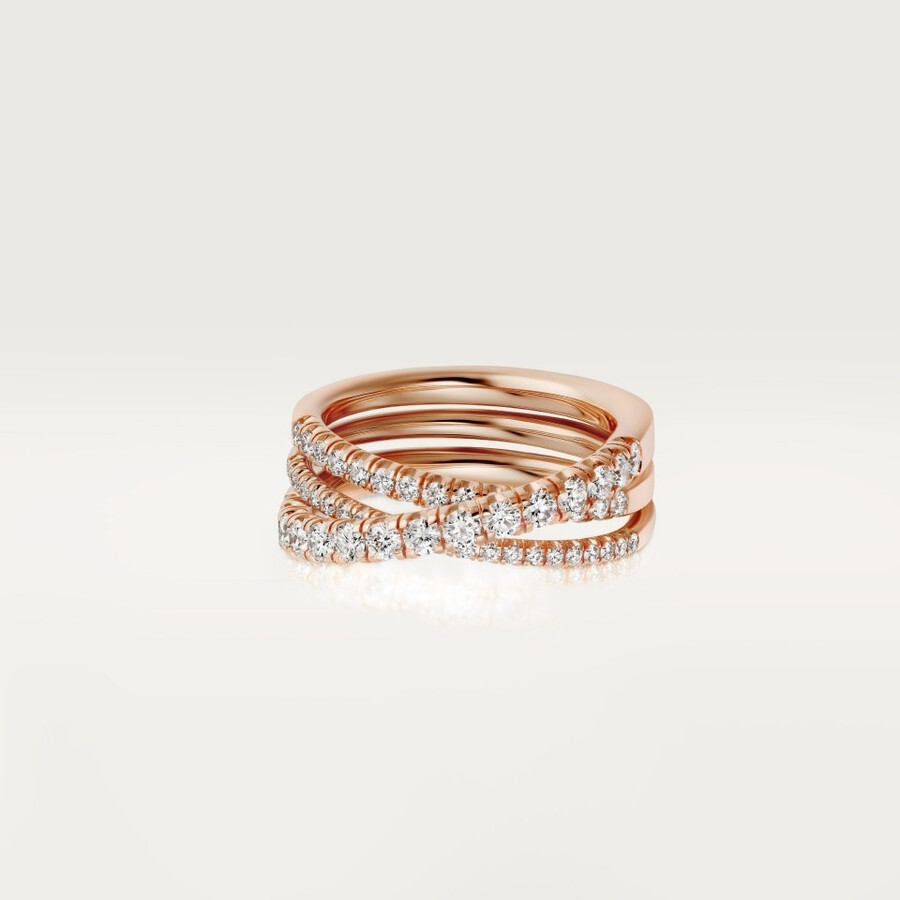 etincelle de cartier ring semi-paved