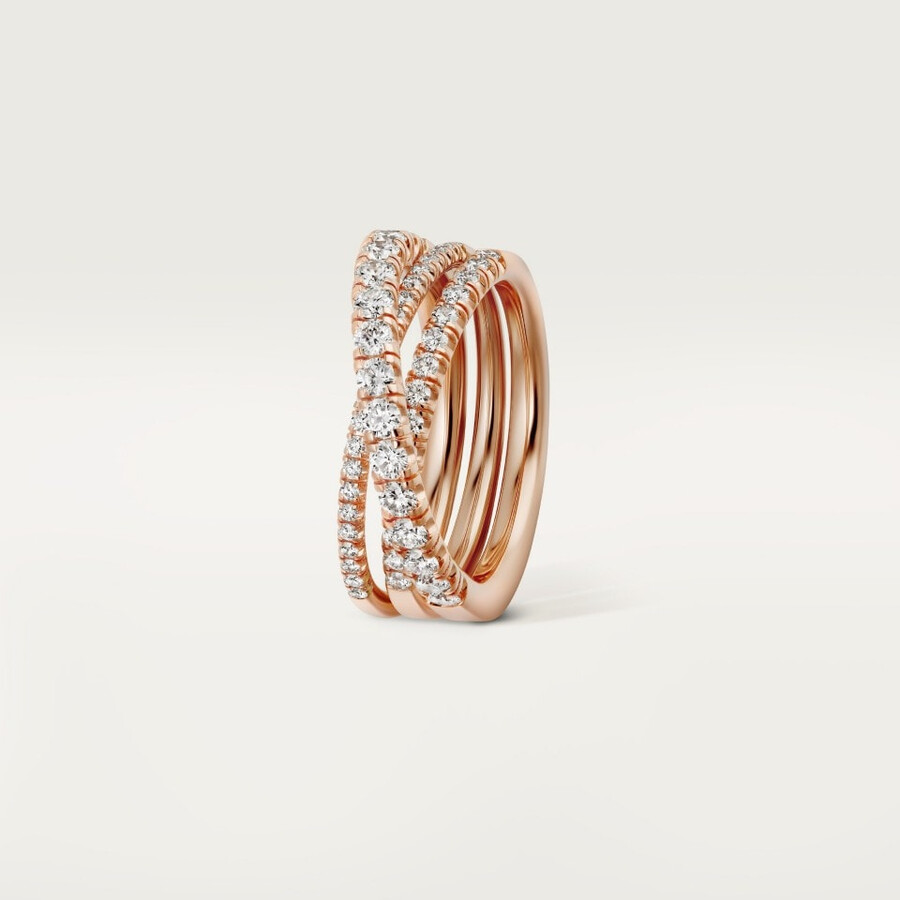 etincelle de cartier ring semi-paved