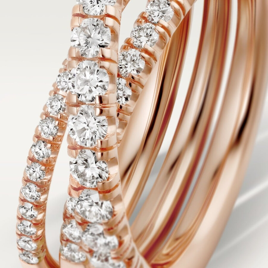 etincelle de cartier ring semi-paved